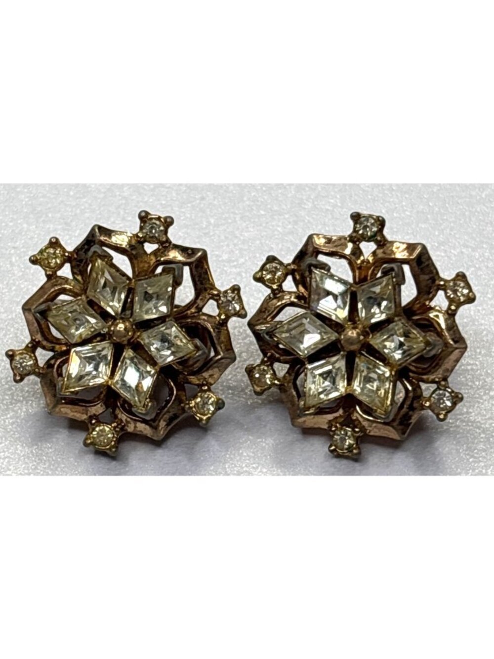 Vintage Crown Trifari Alfred Philippe Twinkle Star Earrings |1950's | Mother's D